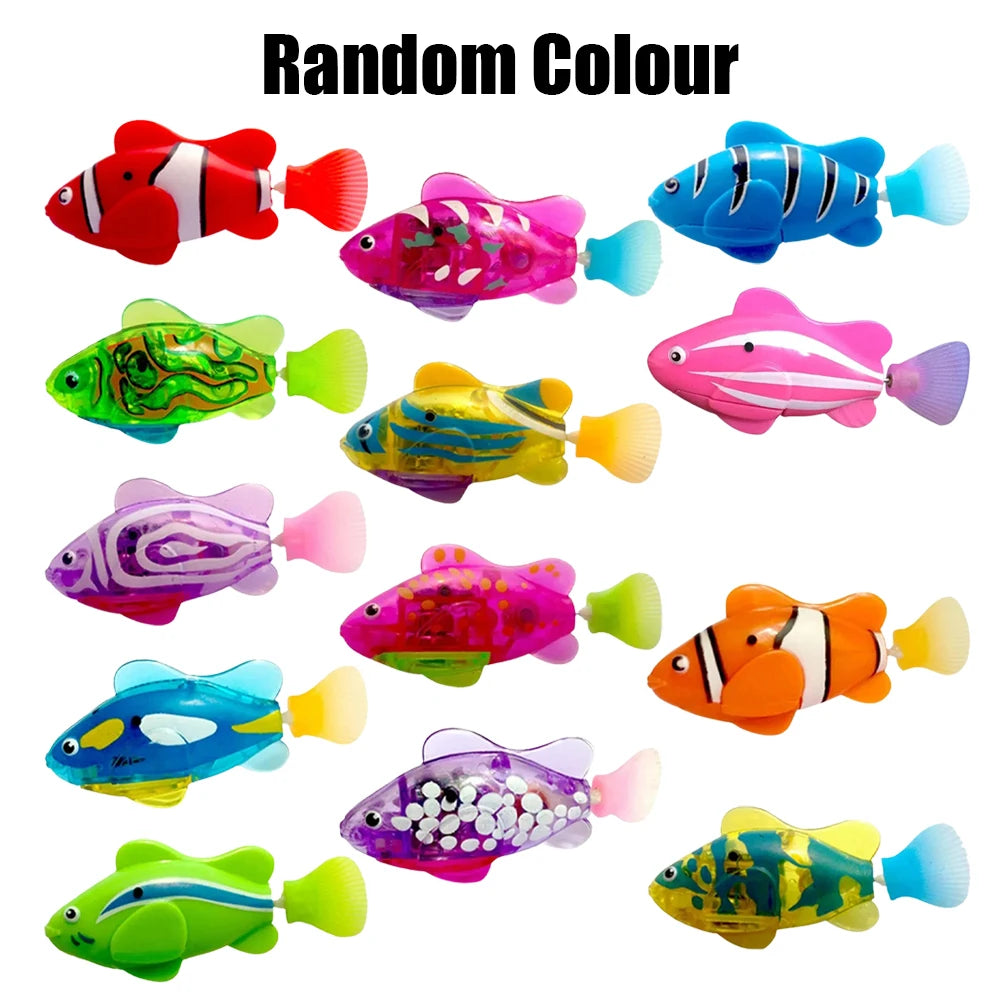 Light-Up Swimming Fish Bath Toy for Kids